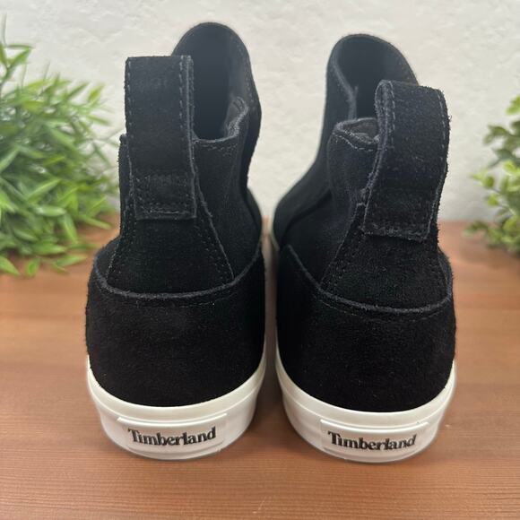 Timberland Women's Skyla Bay Pull On Black Suede Boots Size 10 - Picture 4 of 8